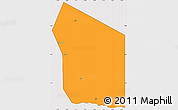 Political Simple Map of Fada, cropped outside
