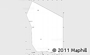 Silver Style Simple Map of Fada
