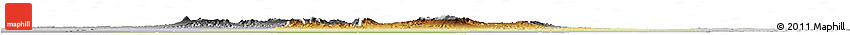Physical Horizon Map of Largeau, desaturated