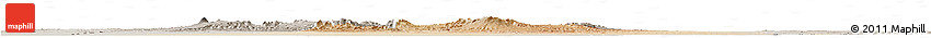 Satellite Horizon Map of Largeau, semi-desaturated