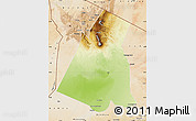 Physical Map of Largeau, satellite outside