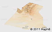 Satellite Panoramic Map of Largeau, cropped outside