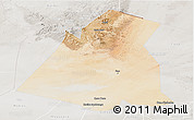 Satellite Panoramic Map of Largeau, lighten, semi-desaturated