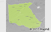 Physical 3D Map of Bokoro, desaturated