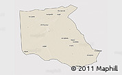 Shaded Relief 3D Map of Bokoro, cropped outside