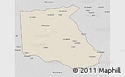 Shaded Relief 3D Map of Bokoro, desaturated