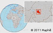 Gray Location Map of Bokoro