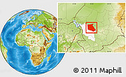 Physical Location Map of Bokoro, highlighted parent region