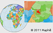 Political Location Map of Bokoro