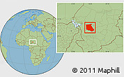 Savanna Style Location Map of Bokoro