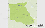 Physical Map of Bokoro, lighten
