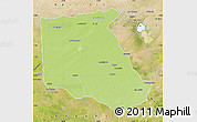 Physical Map of Bokoro, satellite outside