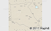 Shaded Relief Map of Bokoro