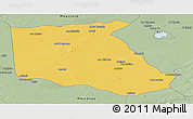Savanna Style Panoramic Map of Bokoro