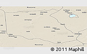 Shaded Relief Panoramic Map of Bokoro