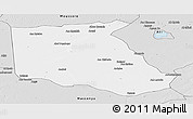 Silver Style Panoramic Map of Bokoro