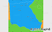 Political Simple Map of Bokoro