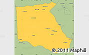 Savanna Style Simple Map of Bokoro