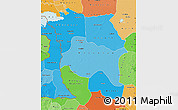 Political Shades Map of Chari-Baguimi