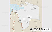 Classic Style 3D Map of N'Djamena