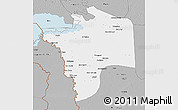 Gray 3D Map of N'Djamena