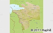 Satellite 3D Map of N'Djamena, physical outside