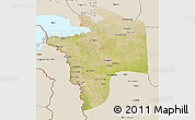 Satellite 3D Map of N'Djamena, shaded relief outside
