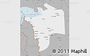Gray Map of N'Djamena