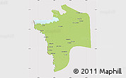 Physical Map of N'Djamena, cropped outside
