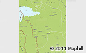 Physical Map of N'Djamena