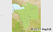 Physical Map of N'Djamena, satellite outside
