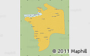 Savanna Style Map of N'Djamena, single color outside