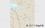 Shaded Relief Map of N'Djamena