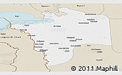 Classic Style Panoramic Map of N'Djamena