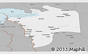 Gray Panoramic Map of N'Djamena