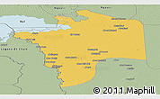 Savanna Style Panoramic Map of N'Djamena