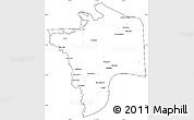 Blank Simple Map of N'Djamena, cropped outside