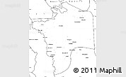 Blank Simple Map of N'Djamena