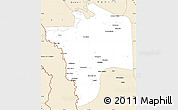 Classic Style Simple Map of N'Djamena