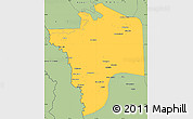 Savanna Style Simple Map of N'Djamena