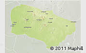 Physical 3D Map of Melfi, lighten, semi-desaturated