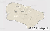 Shaded Relief 3D Map of Melfi, cropped outside
