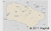 Shaded Relief 3D Map of Melfi, desaturated