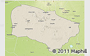 Shaded Relief 3D Map of Melfi, physical outside