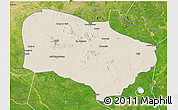 Shaded Relief 3D Map of Melfi, satellite outside