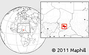 Blank Location Map of Melfi, within the entire country