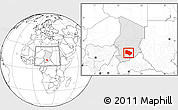 Blank Location Map of Melfi, highlighted country, within the entire country