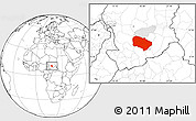 Blank Location Map of Melfi, highlighted parent region