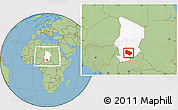 Savanna Style Location Map of Melfi, highlighted country, within the entire country