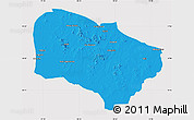 Political Map of Melfi, cropped outside